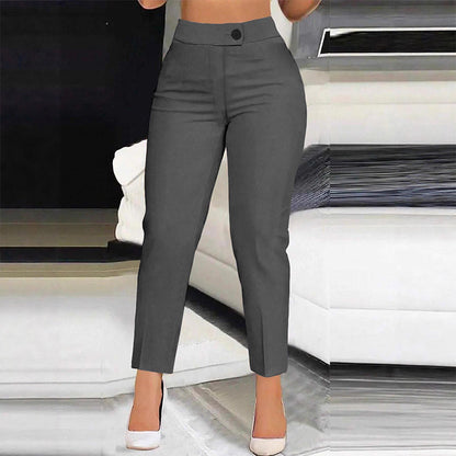 👗👜🌸 OFFRE LIMITÉE 50% DE RÉDUCTION! Pantalon Polyvalent Taille Haute Cropped – Portez-le avec Blazer ou Tee-Shirt, Plis Devant Avantageux – Un Indispensable de la Garde-Robe pour Toutes les Saisons 🍂🌿