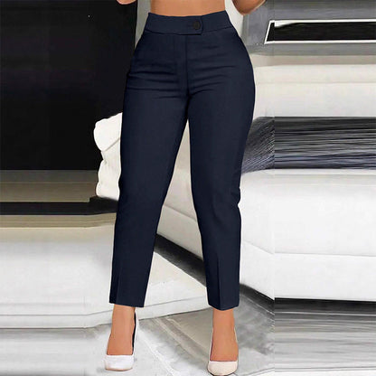 👗👜🌸 OFFRE LIMITÉE 50% DE RÉDUCTION! Pantalon Polyvalent Taille Haute Cropped – Portez-le avec Blazer ou Tee-Shirt, Plis Devant Avantageux – Un Indispensable de la Garde-Robe pour Toutes les Saisons 🍂🌿