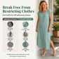 Robe d'été sans manches à fente latérale pour femme