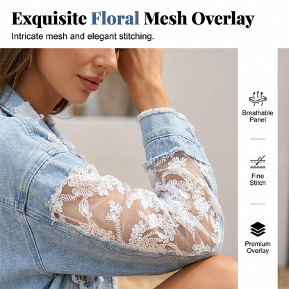 🔥ÉDITION LIMITÉE💃 Veste en dentelle confectionnée à la main ✨ Coupe décontractée, s'accorde avec toutes les tenues