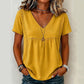 T-shirt élégant à col en V pour femme