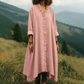 👗 🌸Robe maxi ample à col en V et volants – coupe fluide, volants romantiques et polyvalente – parfaite pour les journées chaudes, la plage et les occasions spéciales.