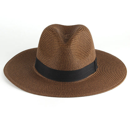 Chapeau de soleil léger en matière tissée
