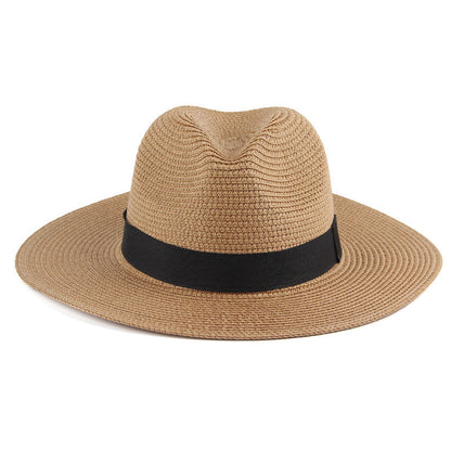 Chapeau de soleil léger en matière tissée