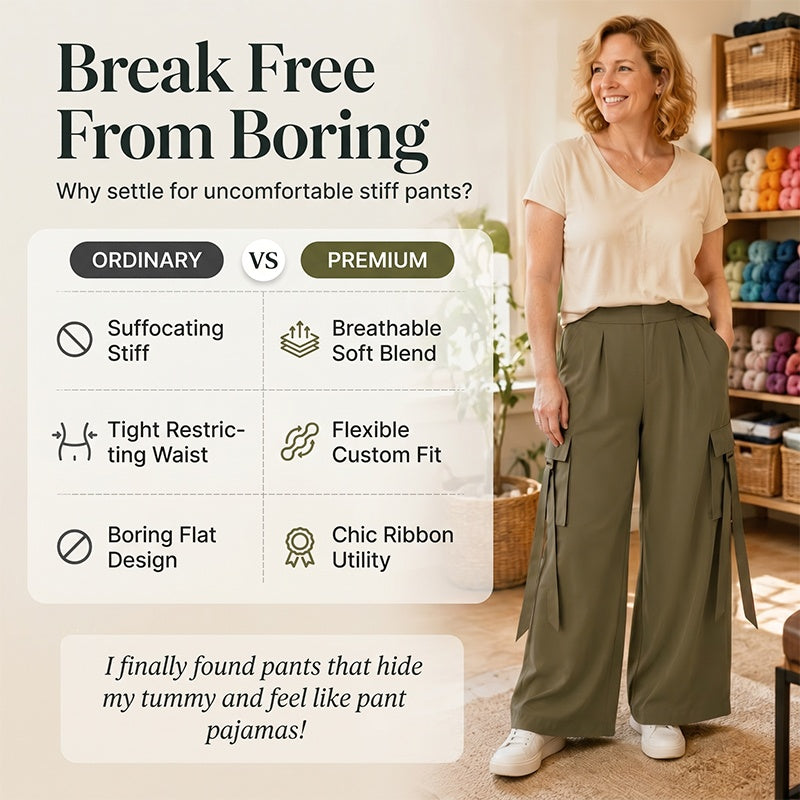 Pantalons cargo courts à jambes larges pour femmes