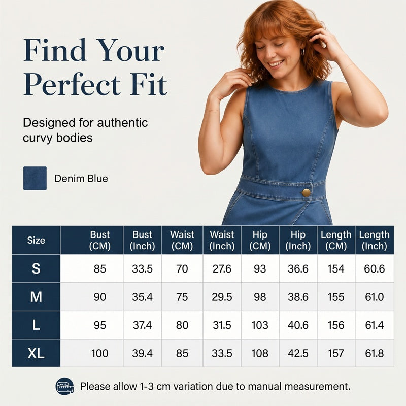 ⌛ Offre à durée limitée – Combinaison-pantalon portefeuille asymétrique en jean sans manches pour femme
