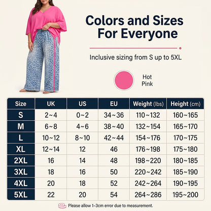 Haut ample et pantalon à imprimé léopard pour femme
