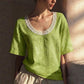 👚 50% DE RÉDUCTION 🌸 Blouse d’été vintage en dentelle – Détails délicats & coupe légère – Parfaite pour un look romantique ou chic au quotidien – féminine, respirante et intemporelle ✨🌿