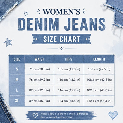 👖✨Jean pour femme à taille asymétrique et jambes larges