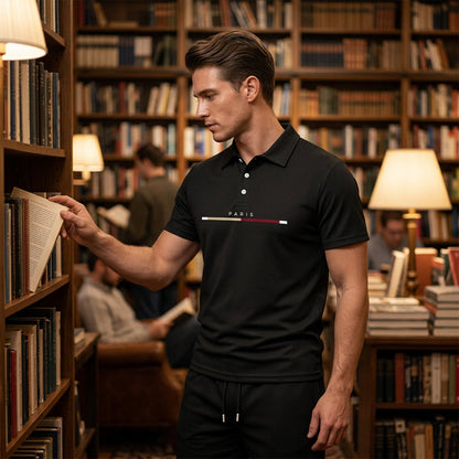 👕☀️ PROMO FLASH 50% ! Ensemble Polo + Short Homme 2 Pièces – Tissu Polyester Respirant, Col Classique, Ceinture Élastique, 10 Couleurs, Tailles S-4XL ✨