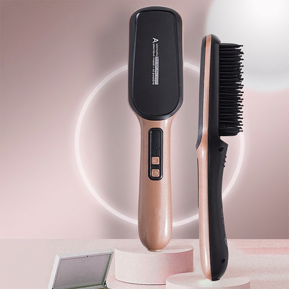 Brosse-lisseur 2-en-1 à ions négatifs