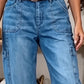 📢Soldes de mi-saison : 50 % de réduction – offre à durée limitée ⏰Pantalon de jean court et extensible pour femme, style décontracté