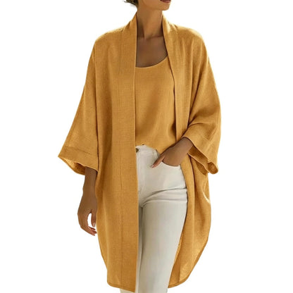 Ensemble 2 pièces pour femme : débardeur et cardigan