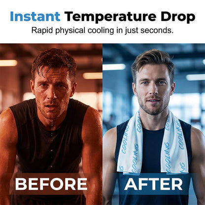 ⌛Offre à durée limitée – Serviette de sport rafraîchissante instantanée
