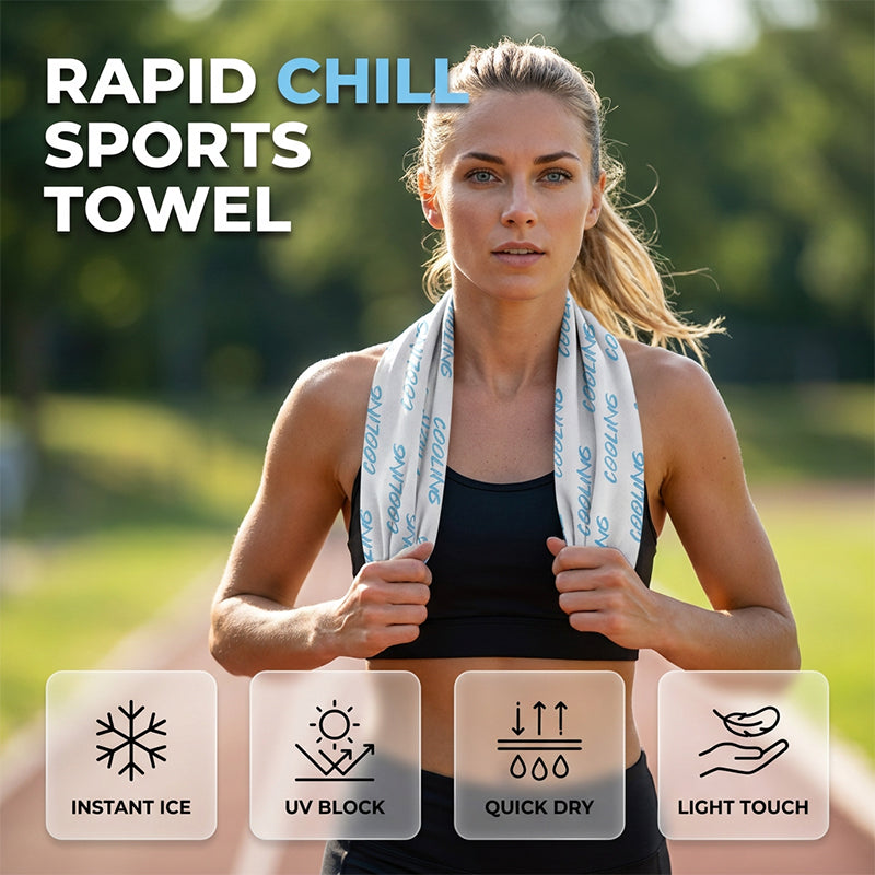 ⌛Offre à durée limitée – Serviette de sport rafraîchissante instantanée
