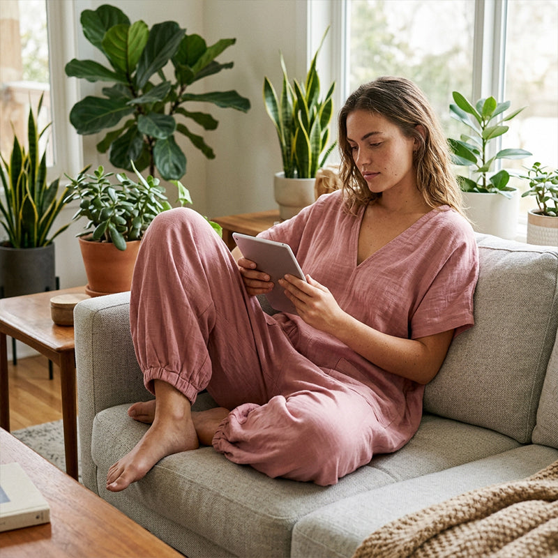 🔥Nouveautés et best-sellers – Combinaison d'été ample à col en V pour femme