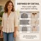 👚✨ Haut élégant pour femme, orné de volants et d'un col en V – féminin, léger et polyvalent – parfait pour le quotidien, le bureau et les occasions spéciales.
