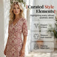 ⏰ -50% – Offre limitée ! ✨👗 Robe Longue Femme Col V & Imprimée – Manches courtes, légère & polyvalente pour le quotidien, la plage et les vacances