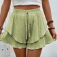 📢📢-40% !! ⏰Short Fluide à Volants Superposés pour Femme