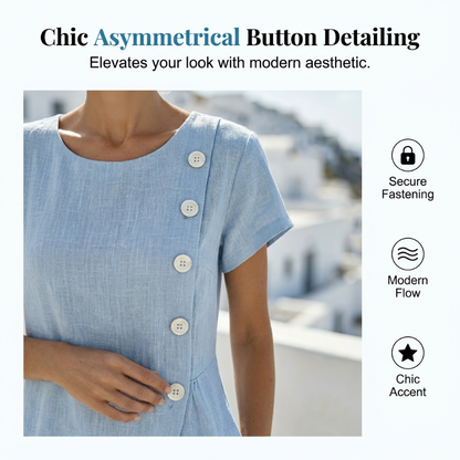 👗 Robe élégante pour femme à encolure ronde – couleur unie, polyvalente et intemporelle – parfaite au quotidien, au bureau et pour les occasions spéciales | Livraison gratuite