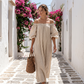 👗 -50% MAINTENANT ! 🌸 Robe Maxi Épaules Dénudées Femme – Manches lanternes & coupe fluide – Parfaite pour les soirées d'été ou les soirées romantiques – élégante et légère ✨🌿