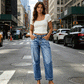 Jean Femme Stretch Classique en Denim