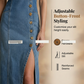 ⌛Offre à durée limitée – Robe longue en jean sans manches, col en V et boutonnée sur le devant