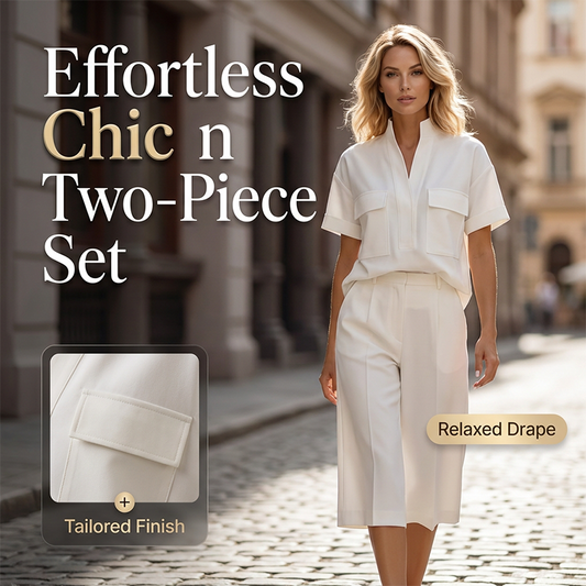👗 50 % DE RÉDUCTION ! 🌸 Ensemble deux pièces unie et ample pour femme – Confortable, polyvalent et élégant – Idéal pour le quotidien, les voyages ou les moments de détente – Coupe ample au look moderne ✨🌿