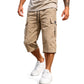 🔥👖 PROMO FLASH -50% ! Pantalon Court Cargo Homme – Poches Latérales, Taille Élastique à Cordon, Séchage Rapide & Respirant, Noir & Brun, Tailles S-3XL ✨