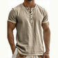 ⌛Offre à durée limitée – T-shirt Henley à manches courtes et respirant pour homme