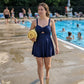 Robe de bain trapèze ajourée sexy pour femme
