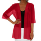 Cardigan ample en mousseline pour femme, ouvert sur le devant