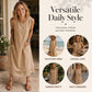 Robe d'été sans manches à volants pour femme