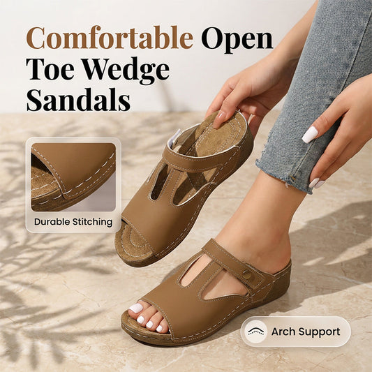 ✨🔥PROMO FLASH | Sandales été à talon compensé découpes féminines