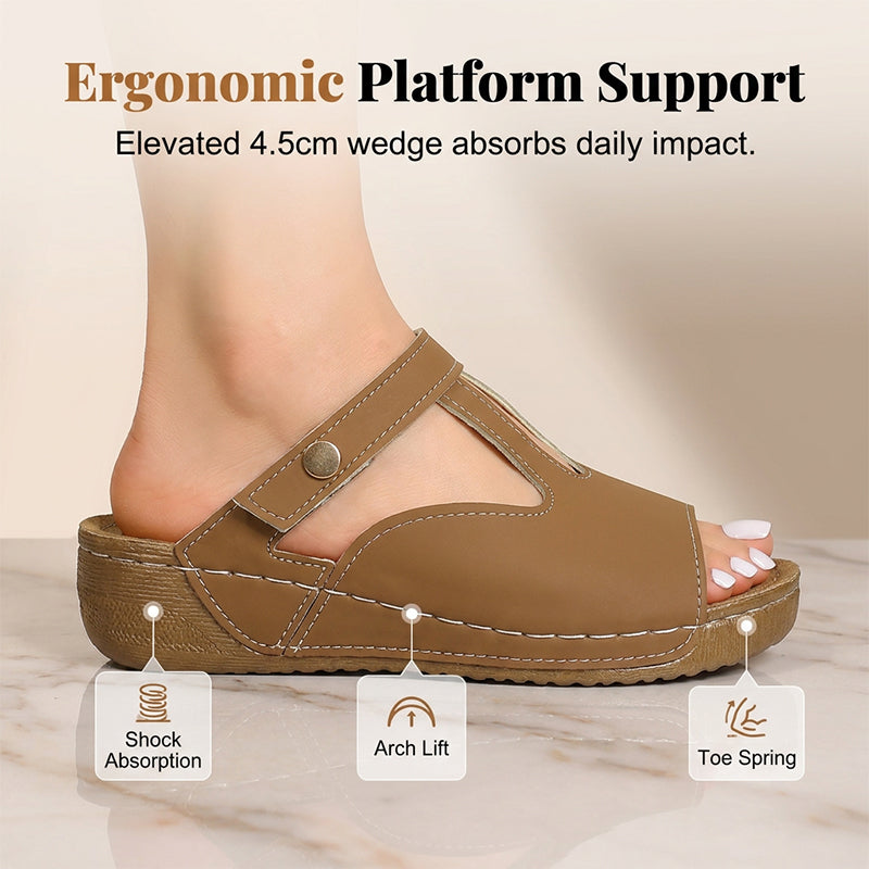 ✨🔥PROMO FLASH | Sandales été à talon compensé découpes féminines