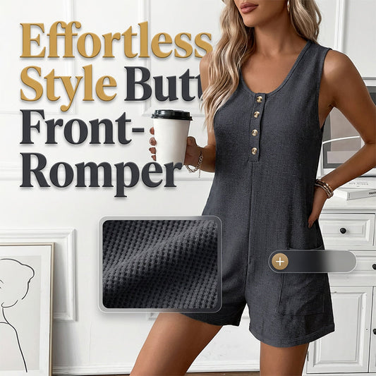🎉 Soldes 2026 — Plus de 32 000 vendus ! 👗 Combinaison sans manches à boutons – Texture gaufrée respirante 🌿