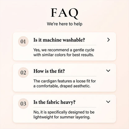 Cardigan décontracté pour femme, texturé et ouvert sur le devant