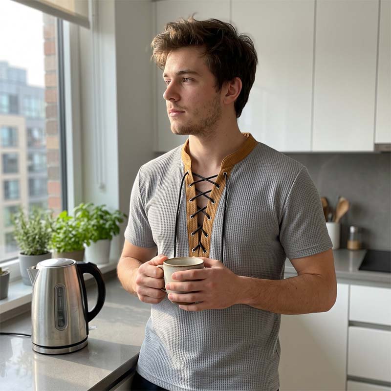 T-shirt décontracté à manches courtes pour homme