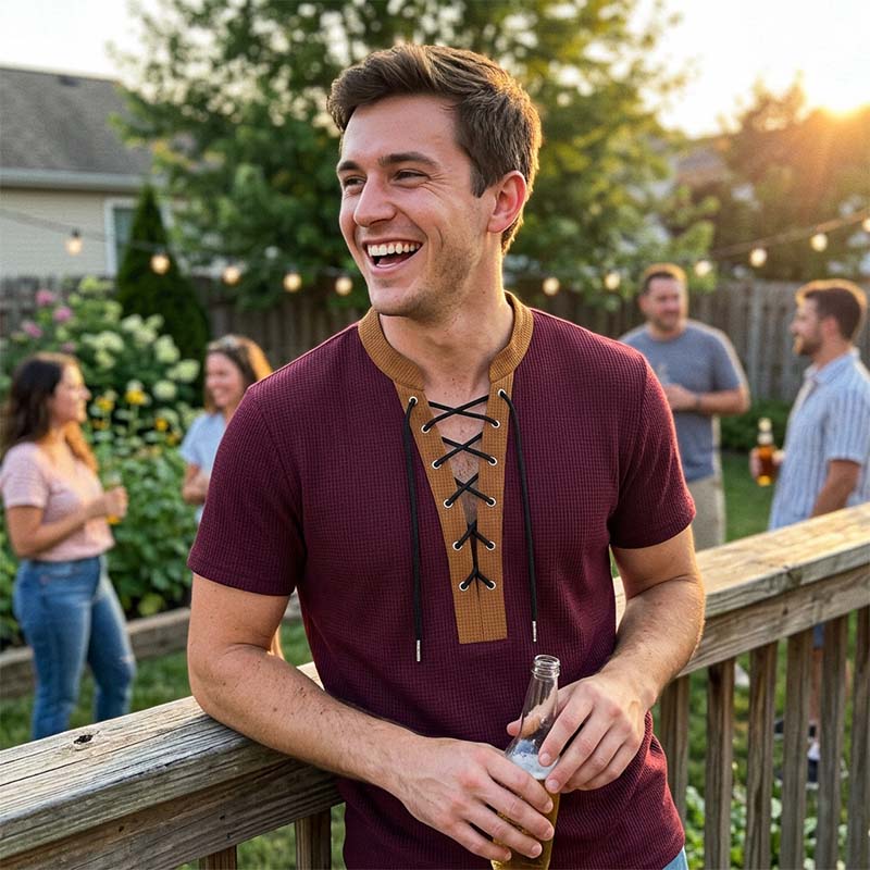 T-shirt décontracté à manches courtes pour homme