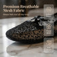 🌸 Élégantes chaussures plates en maille avec nœud et motif floral