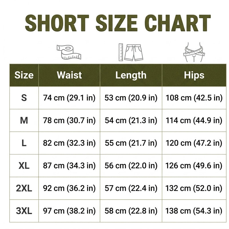Short en coton et lin multipoches respirant pour homme