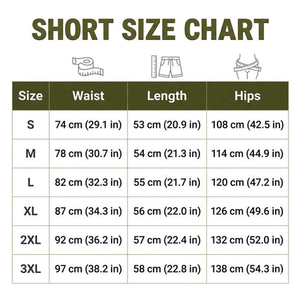 Short en coton et lin multipoches respirant pour homme