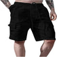 Short en coton et lin multipoches respirant pour homme
