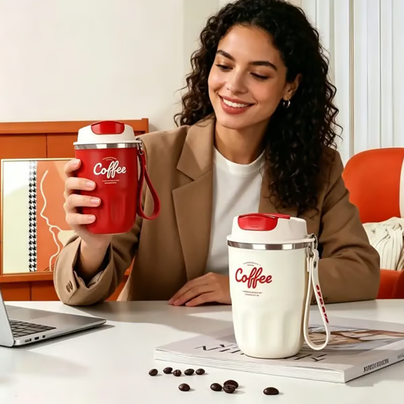 🎁💥DERNIER JOUR DE VENTE ! 50 % DE RÉDUCTION !!☕ Bouteille isotherme à café