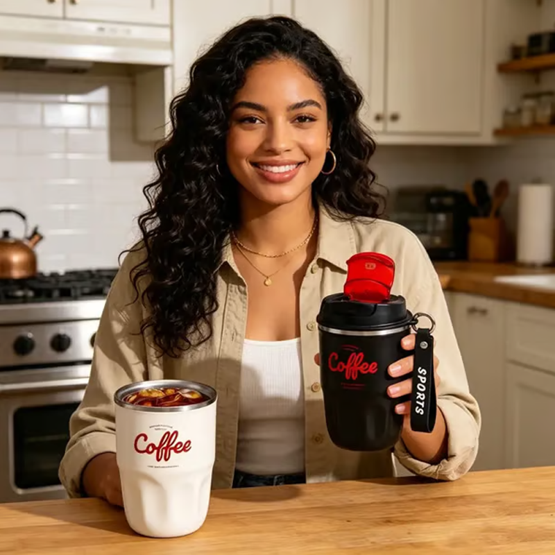 🎁💥DERNIER JOUR DE VENTE ! 50 % DE RÉDUCTION !!☕ Bouteille isotherme à café