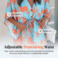 🌺 Robe courte de vacances pour femme, col V, fermeture boutonnée sur le devant, manches bouffantes, taille ajustable par cordon, tissu léger