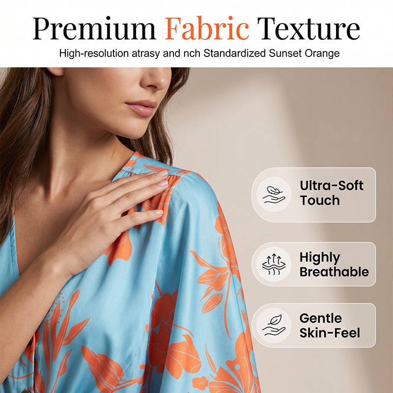 🌺 Robe courte de vacances pour femme, col V, fermeture boutonnée sur le devant, manches bouffantes, taille ajustable par cordon, tissu léger