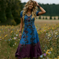 🔥Nouveautés et offres spéciales - Robe longue vintage à fleurs et col en V pour femme