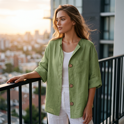 Chemisier d'été coupe décontractée pour femme
