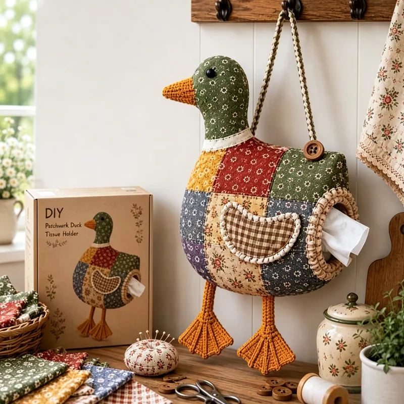 ⌛Offre à durée limitée – Kit de couture pour réaliser soi-même un porte-mouchoirs en forme d'animal